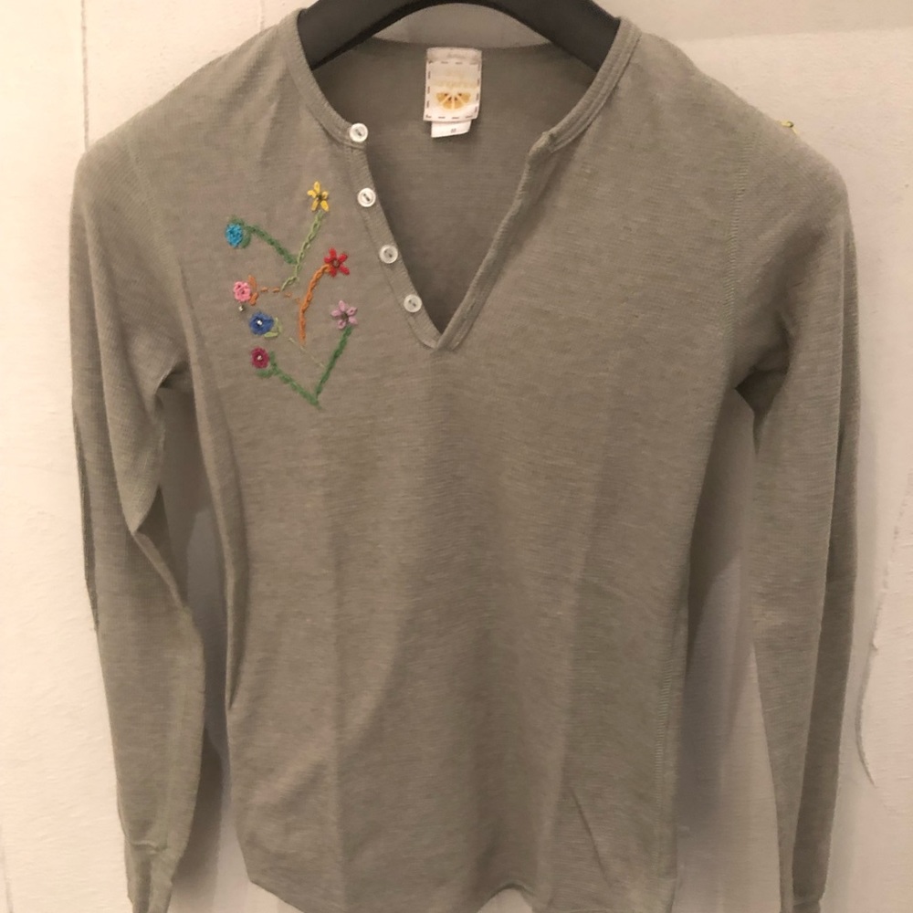 Amy Tangerine long sleeve top